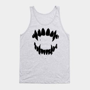 Vampire Fangs in black Tank Top